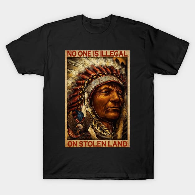 red indian native T-Shirt by HenryHenry